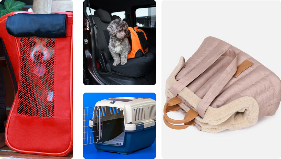 Different types of dog carrier bags for safe and comfortable travel with small dogs
