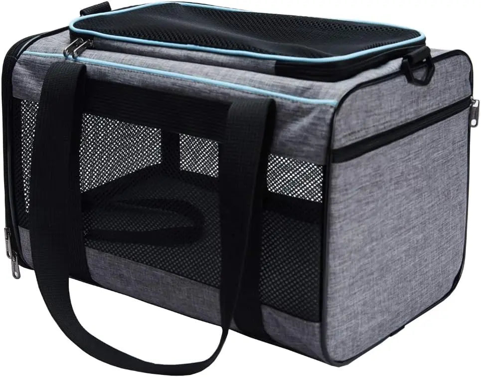 Soft-Sided Pet Carrier, Travel Bag for Cats & Dogs up to 16 lbs Smart PawLumi