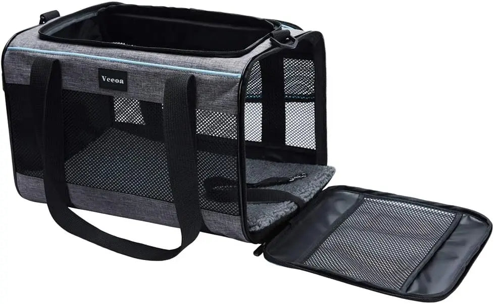 Soft-Sided Pet Carrier, Travel Bag for Cats & Dogs up to 16 lbs Smart PawLumi