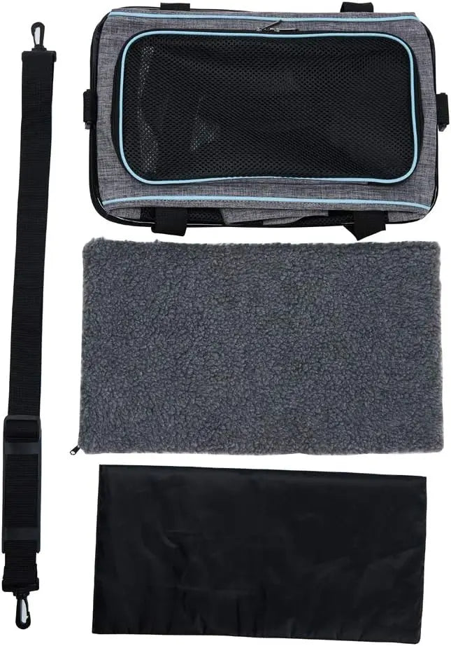 Soft-Sided Pet Carrier, Travel Bag for Cats & Dogs up to 16 lbs Smart PawLumi