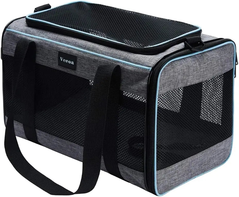 Soft-Sided Pet Carrier, Travel Bag for Cats & Dogs up to 16 lbs Smart PawLumi