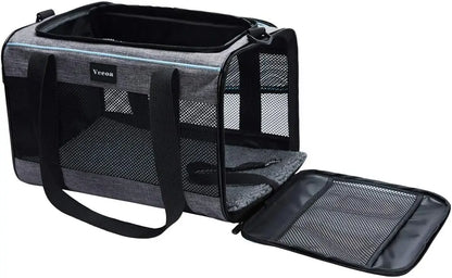 Soft-Sided Pet Carrier, Travel Bag for Cats & Dogs up to 16 lbs Smart PawLumi