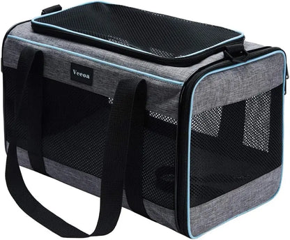 Soft-Sided Pet Carrier, Travel Bag for Cats & Dogs up to 16 lbs Smart PawLumi