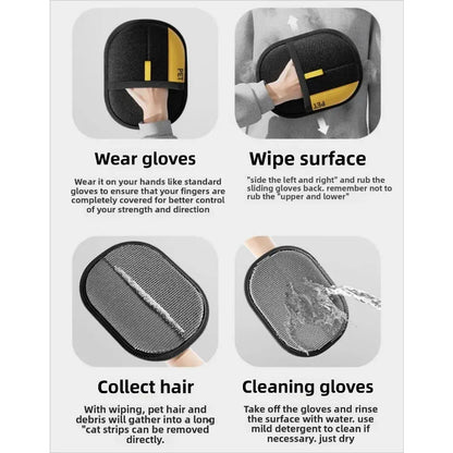 Cat Hair Remover Gloves, Durable & Versatile Smart PawLumi